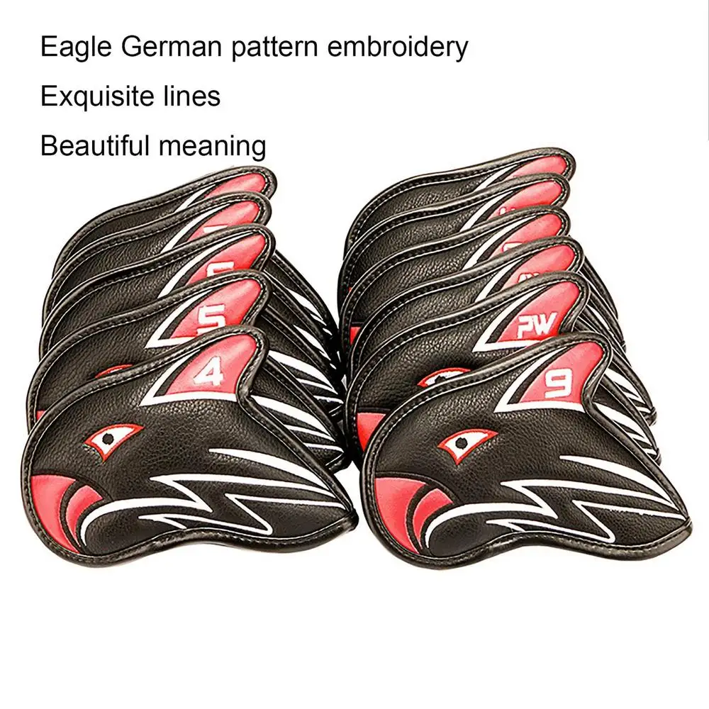 Iron Covers For Golf Clubs Golf Hybrid Headcover 11pcs Protective Club Covers Waterproof Golf Protective Head Cover With Number