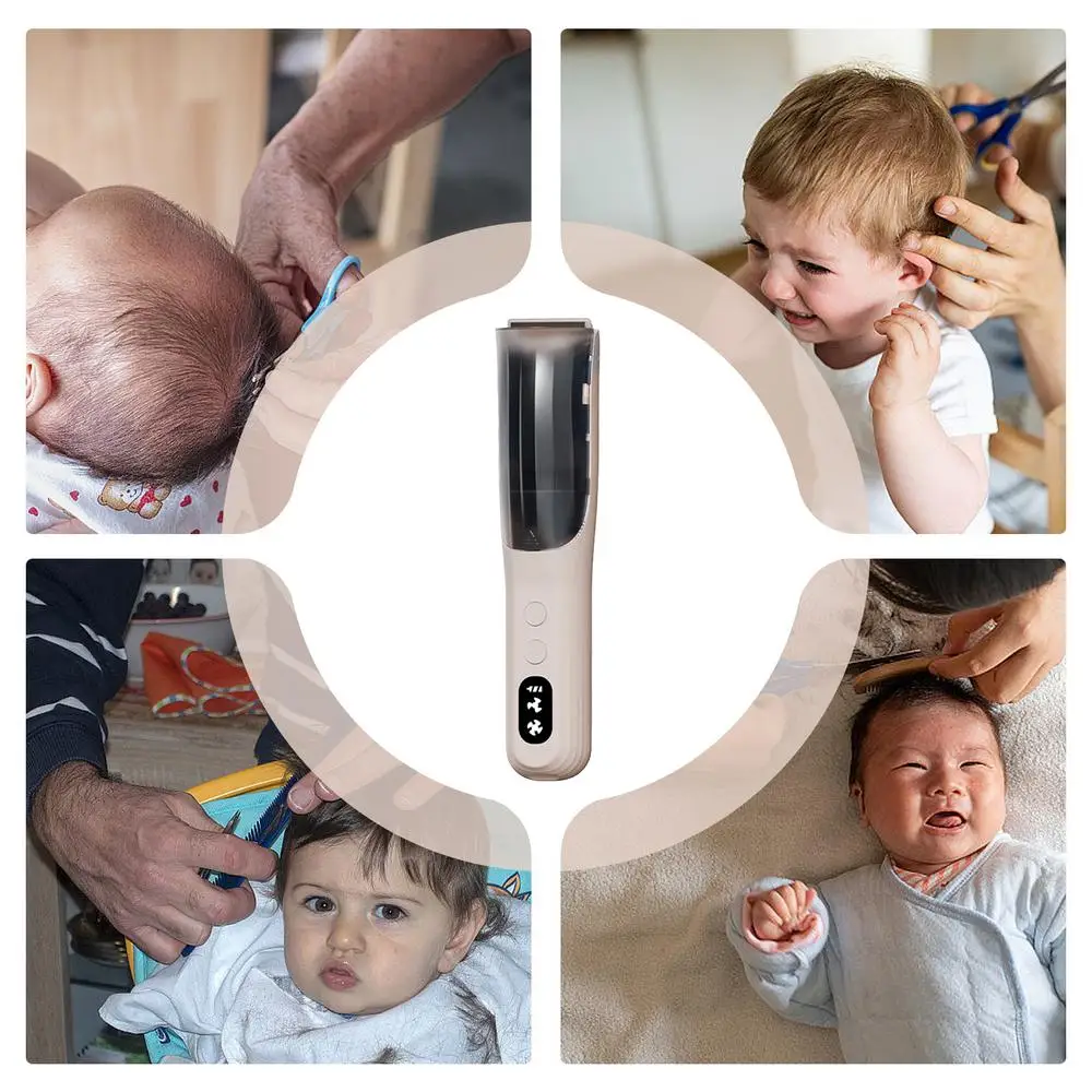 Toddler Hair Trimmer Haircut Clippers Electric Hair Clippers Quiet Hair Cutting Clippers Waterproof Cordless Hair Clipper Hair
