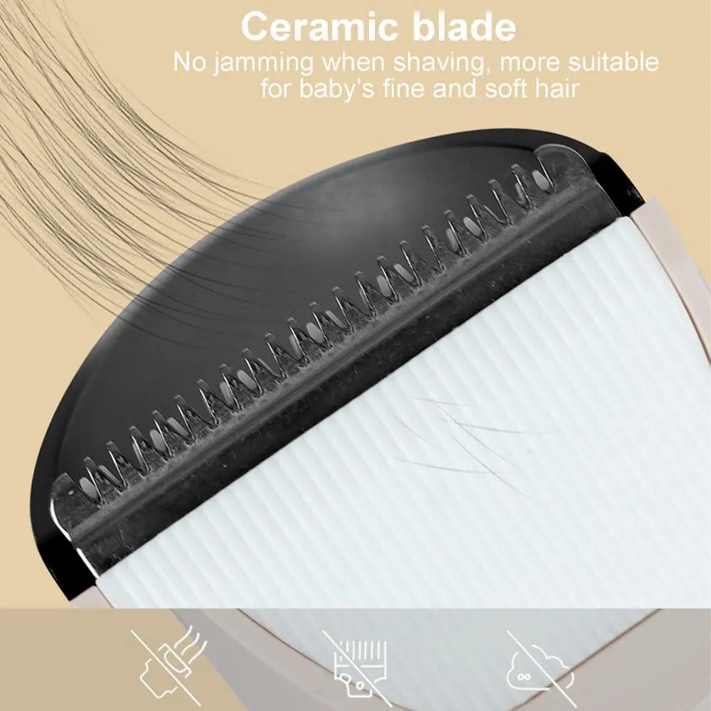 Toddler Hair Trimmer Haircut Clippers Electric Hair Clippers Quiet Hair Cutting Clippers Waterproof Cordless Hair Clipper Hair