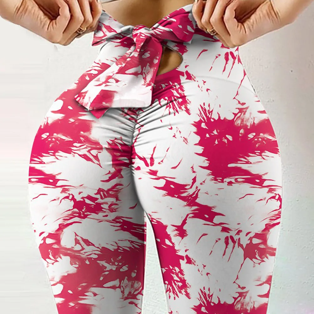 Seamless Tie Dye Leggings Women Sexy Fitness Gym Legging Push up High waist Leggings Sport Pants Women Clothing
