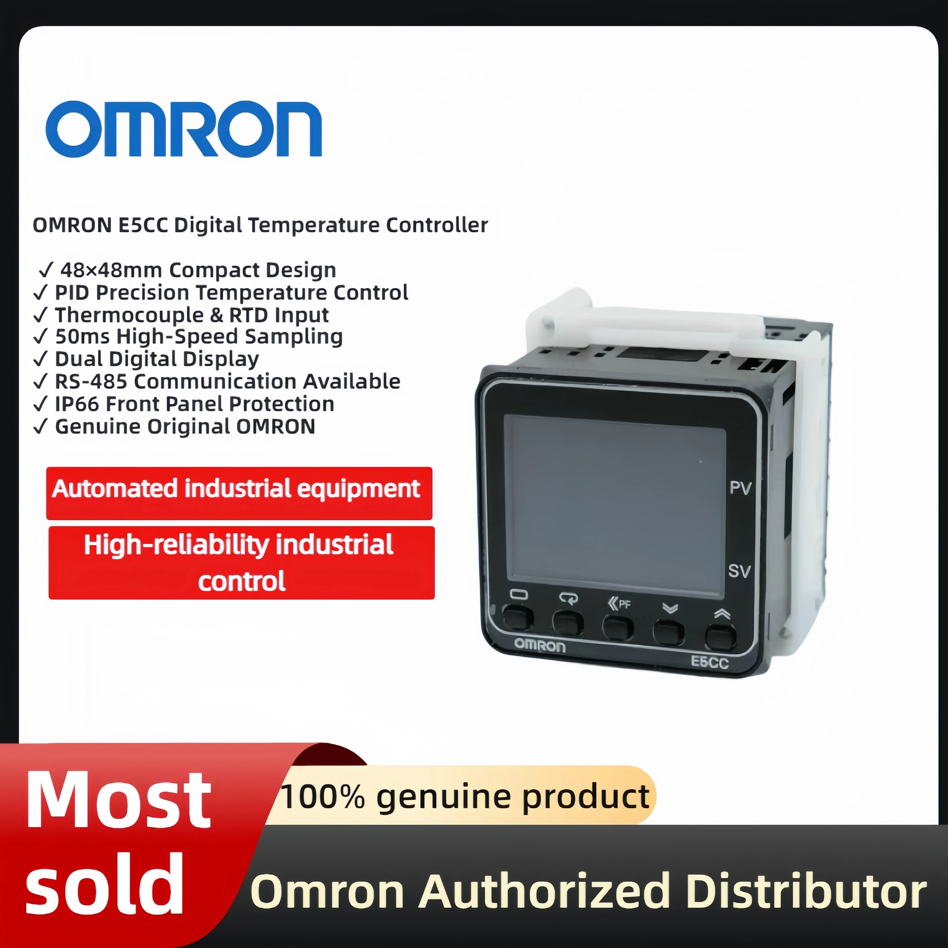 Original Omron Temperature Controller E5CC-QX2ASM-800 E5CC-QX2ASM-880 E5CC-QX2ASM-000 E5CC-QX2ASM-802 E5CC-QX3A5M-001 Digital PI