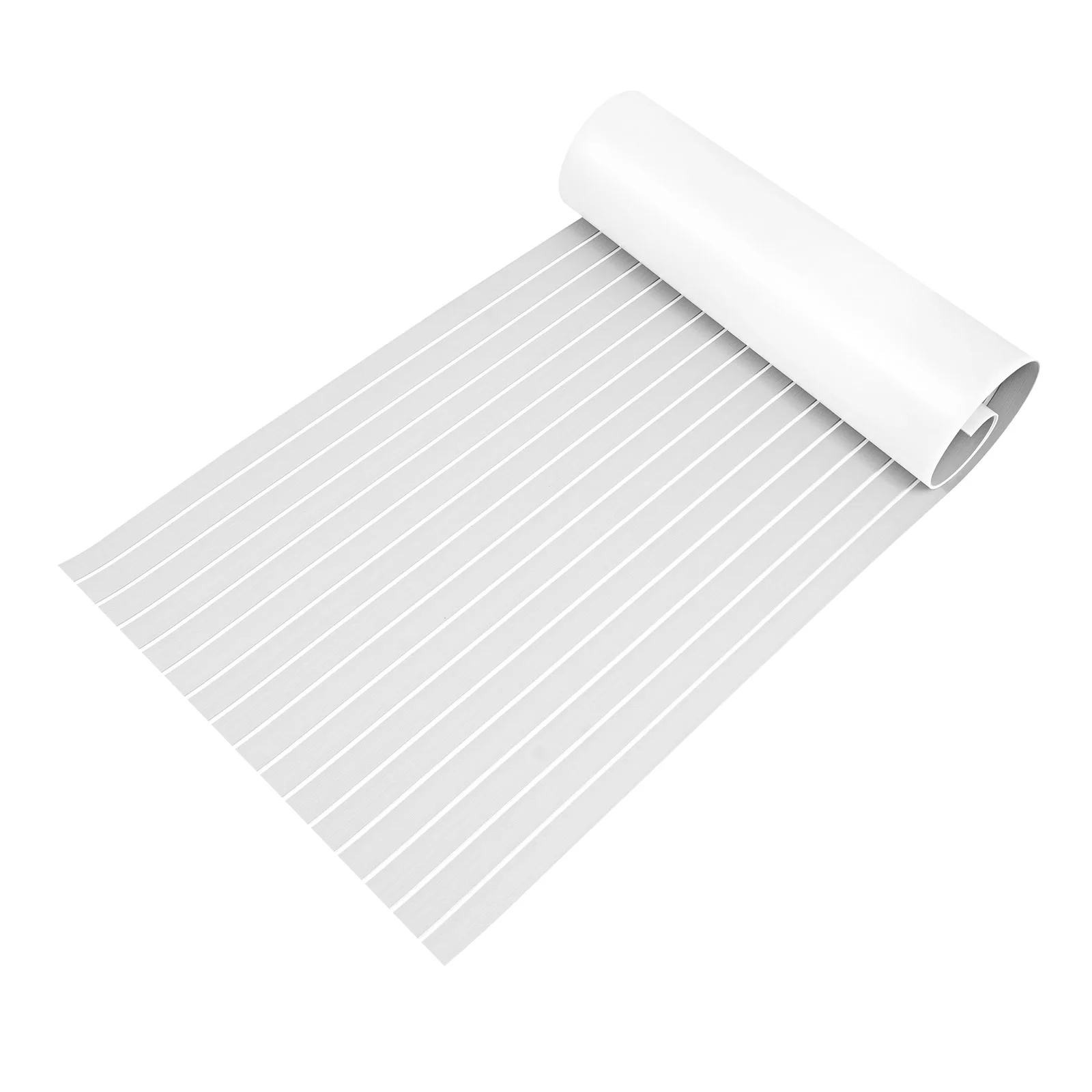 240×90x0.6cm EVA Foam Faux Teak Boat Deck Mat Decking Sheet Yacht Flooring Anti Skid Mat Self Adhesive Vehicle Pad