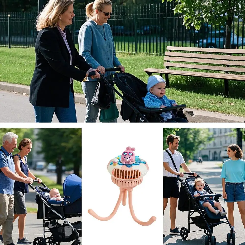 Baby Fan For Stroller And Car Seat 3 Speed Clip On Fan For Baby Carseat Quiet Pram Cooling Accessories For Toddler Outdoor