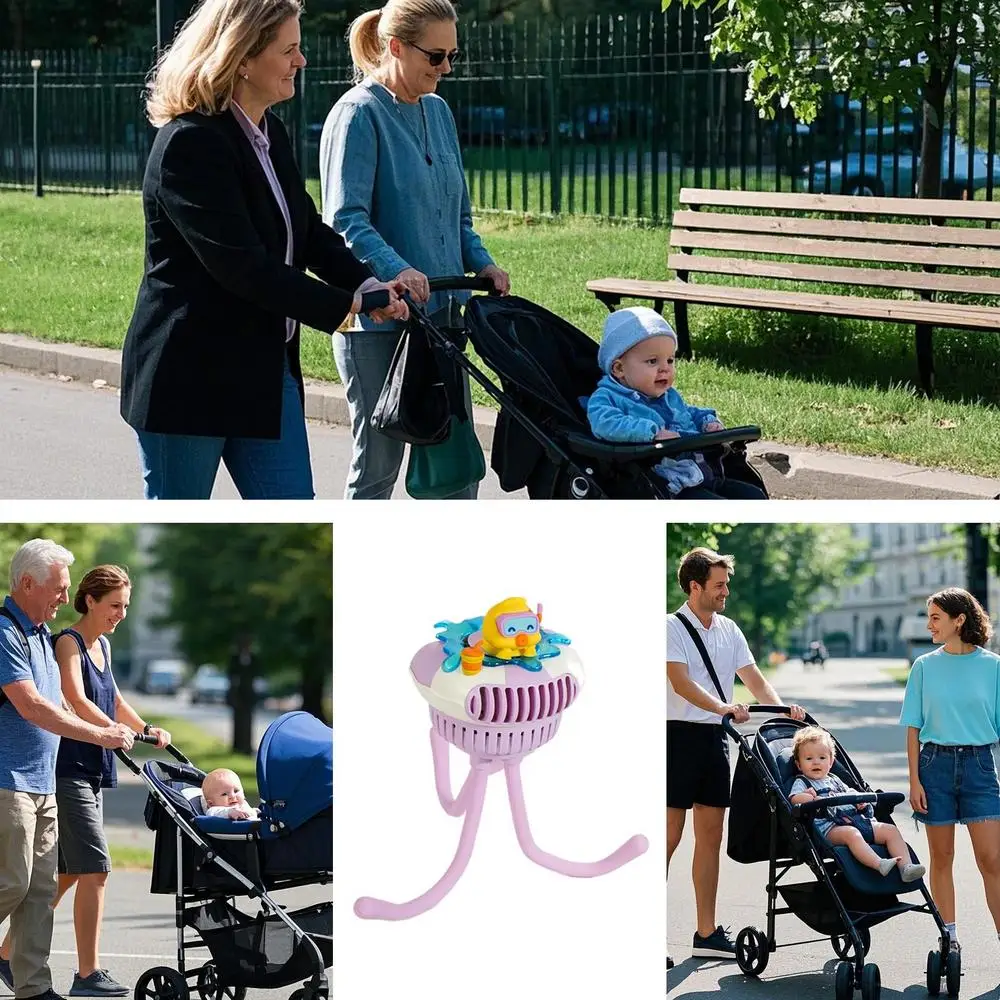 Baby Fan For Stroller And Car Seat 3 Speed Clip On Fan For Baby Carseat Quiet Pram Cooling Accessories For Toddler Outdoor