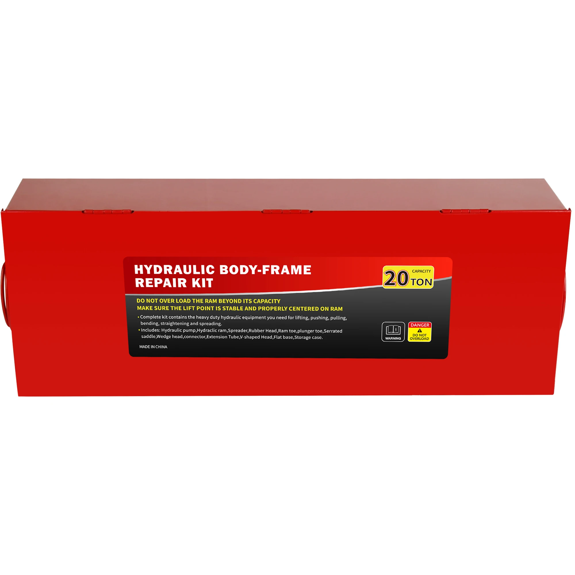 20 Ton Porta Power Kit, Portable Hydraulic Jack with 4.7 Ft/1.43 m Oil Hose, 44000 Lbs Capacity, Heavy Duty Hydraulic Jack, Port