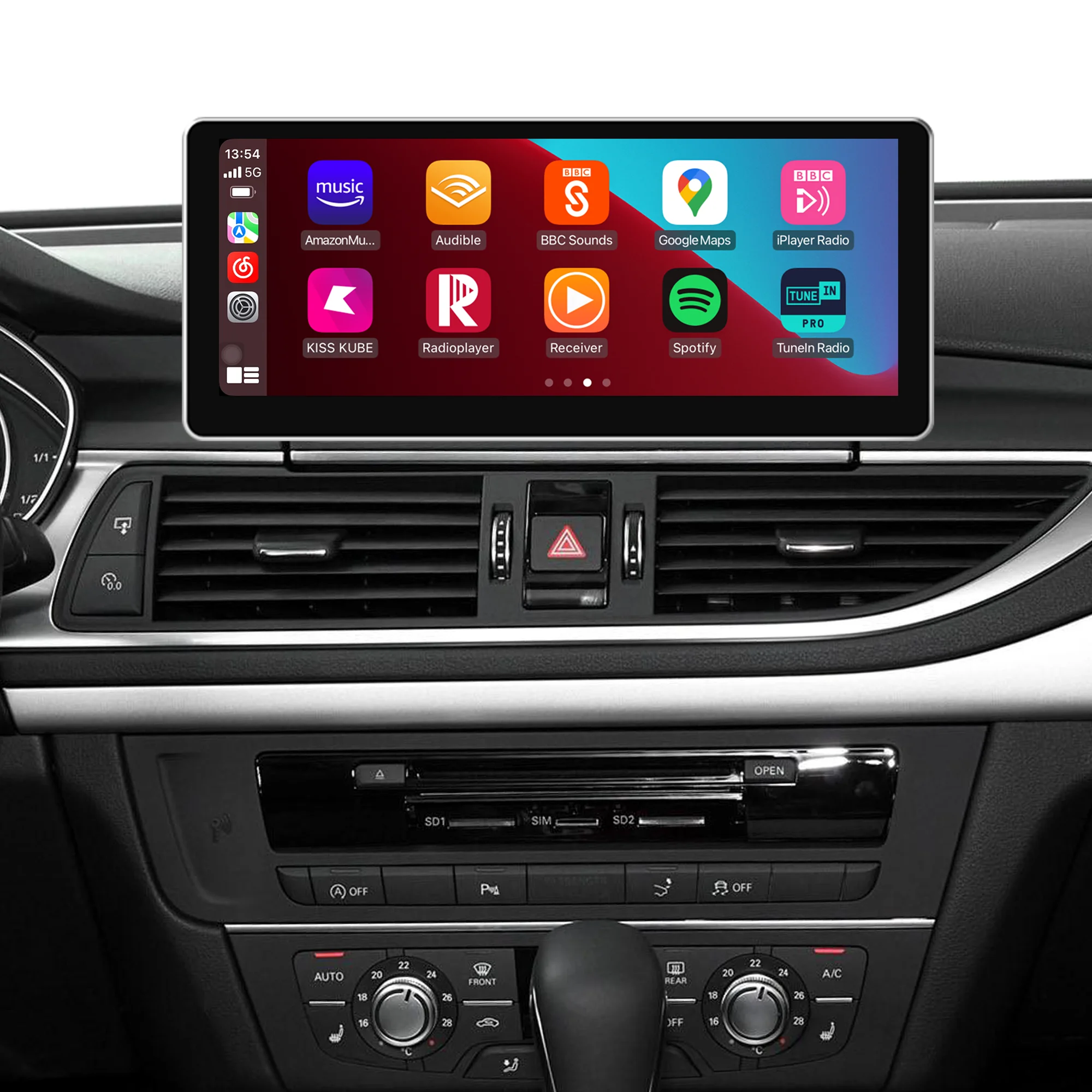 10.25 inch touch screen display upgrade for Audi A6 S6 RS6 A7 S7 RS7 C7 MMI 3G + RMC CarPlay Android Auto Radio Mirror Android