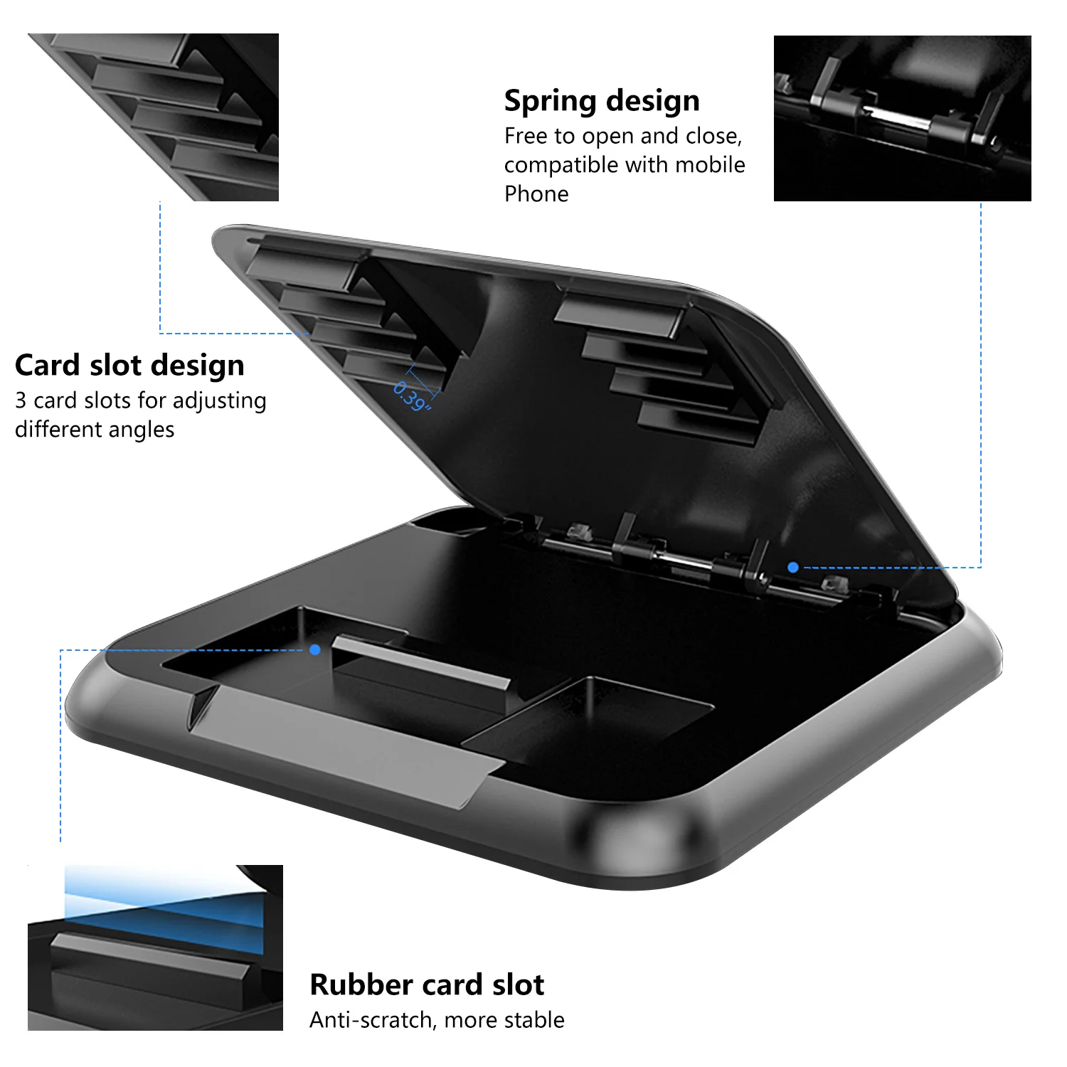 Dashboard Car Phone Holder For 3" to 7" Mobile Phone Stand Holder Grip in Car Universal Adjustable Cell Phone Holder Mount