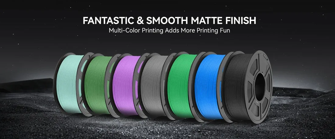SUNLU 5KG(PLA Classic)High Speed Matte PLA Filament 1.75mm 1kg High Speed Printing Neatly Arranged Filament Fit Most FDM Printer