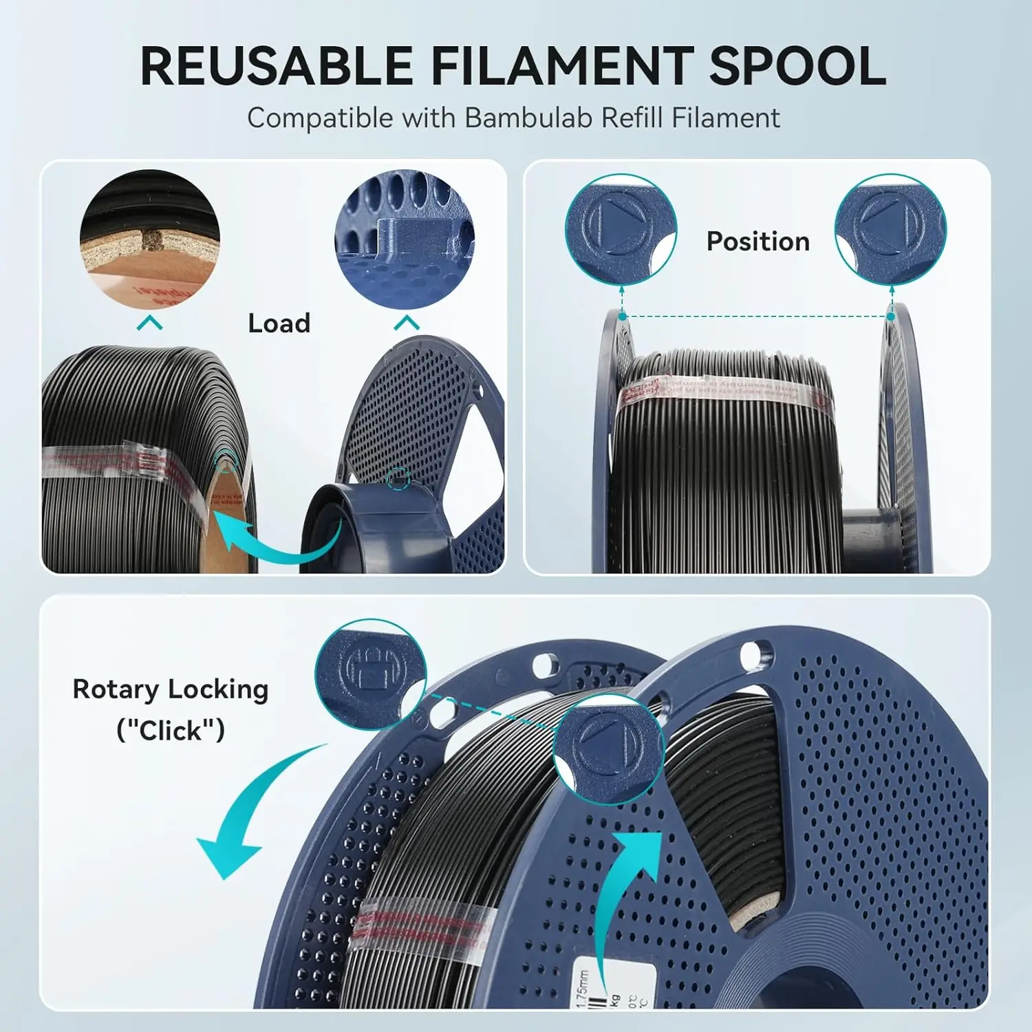 SUNLU 5KG(PLA Classic)High Speed Matte PLA Filament 1.75mm 1kg High Speed Printing Neatly Arranged Filament Fit Most FDM Printer
