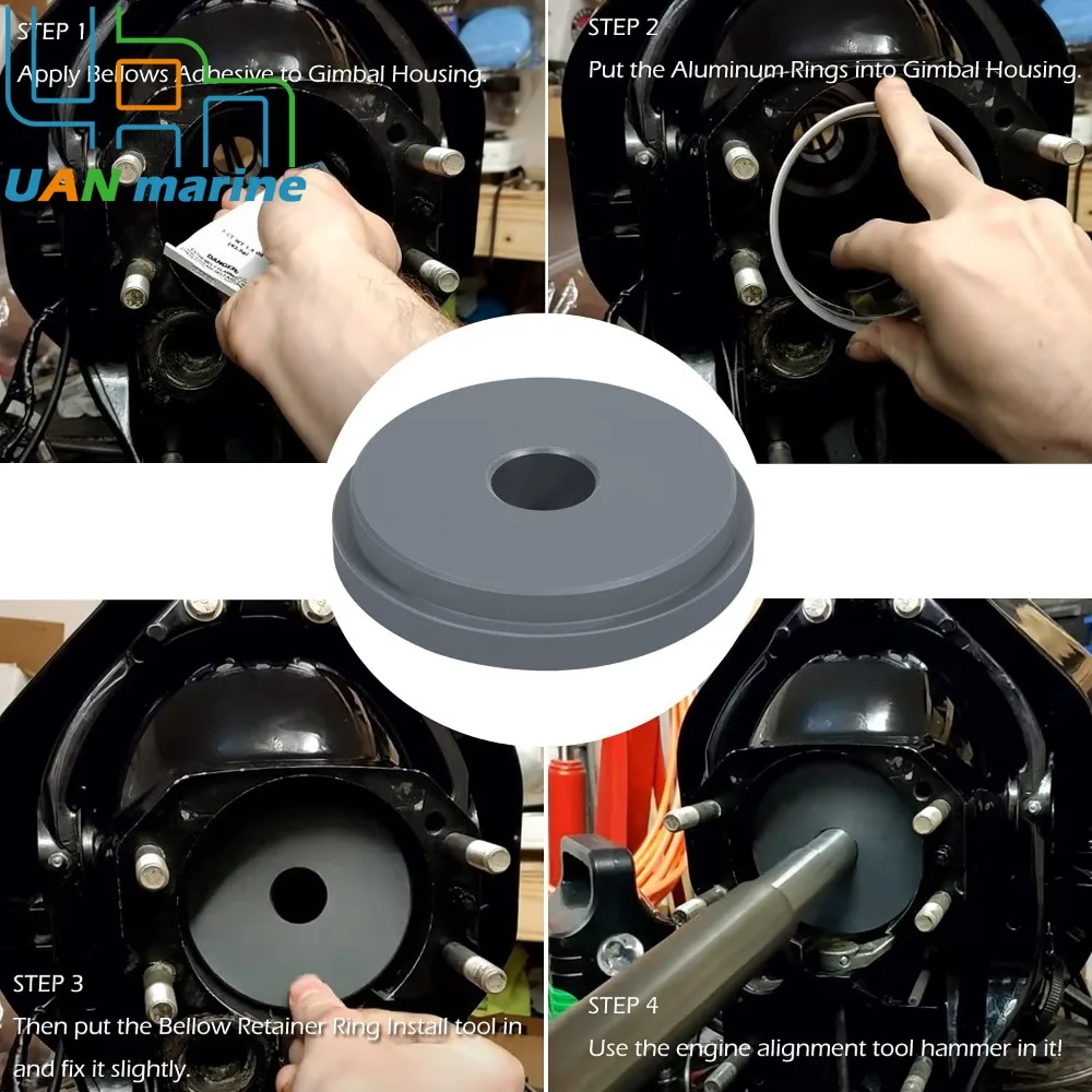U-Joint Bellows for Mercruiser Alpha 1 Gen 2 Bravo Blackhawk Bellow Retainer Ring Install Tool 91-818162 18-9870