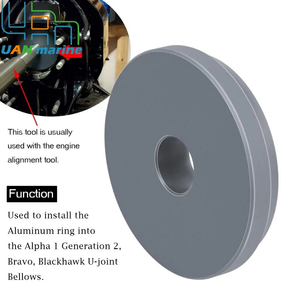 U-Joint Bellows for Mercruiser Alpha 1 Gen 2 Bravo Blackhawk Bellow Retainer Ring Install Tool 91-818162 18-9870