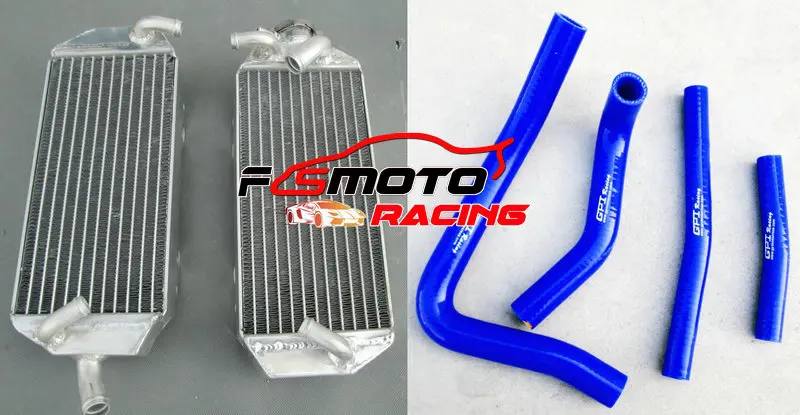 Aluminum Radiator + silicone Hose For Suzuki RM250 RM 250 1996 1997 1998 1999 2000 96 97 98 99 00
