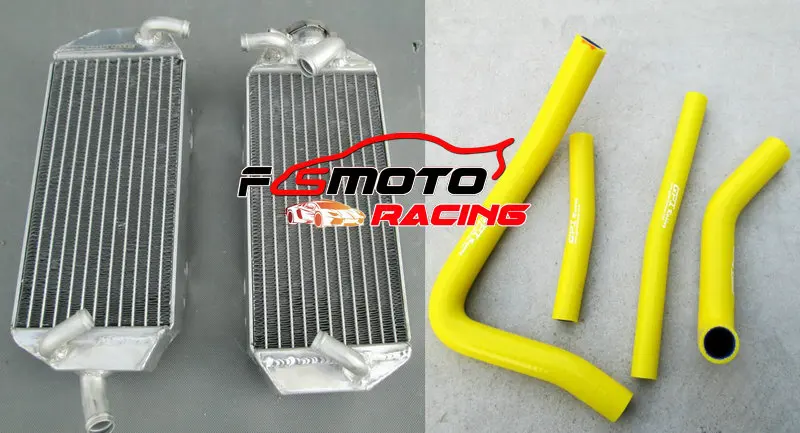Aluminum Radiator + silicone Hose For Suzuki RM250 RM 250 1996 1997 1998 1999 2000 96 97 98 99 00