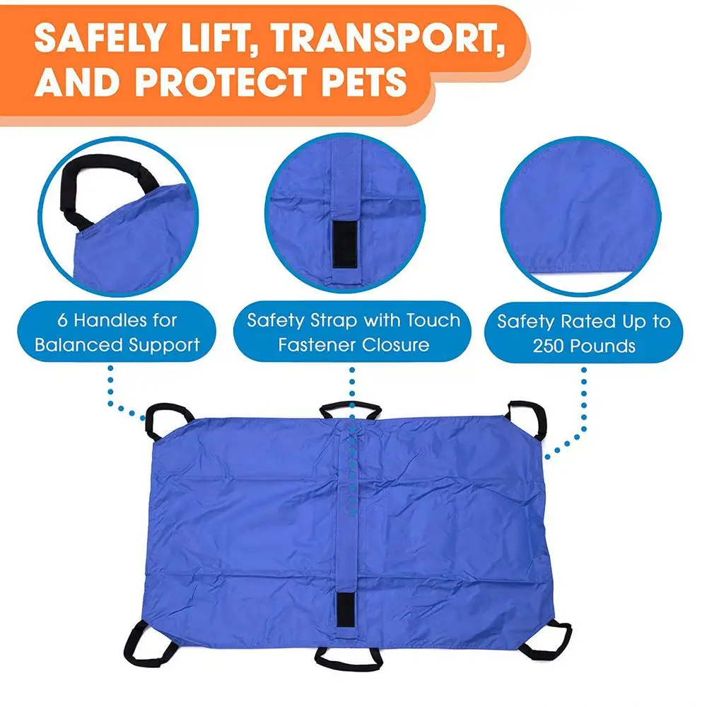 Dog Stretcher Carrier Animal Carrier Stretcher Multifunctional Foldable Design Patient Pet Transfer Rescue Tool With Safety