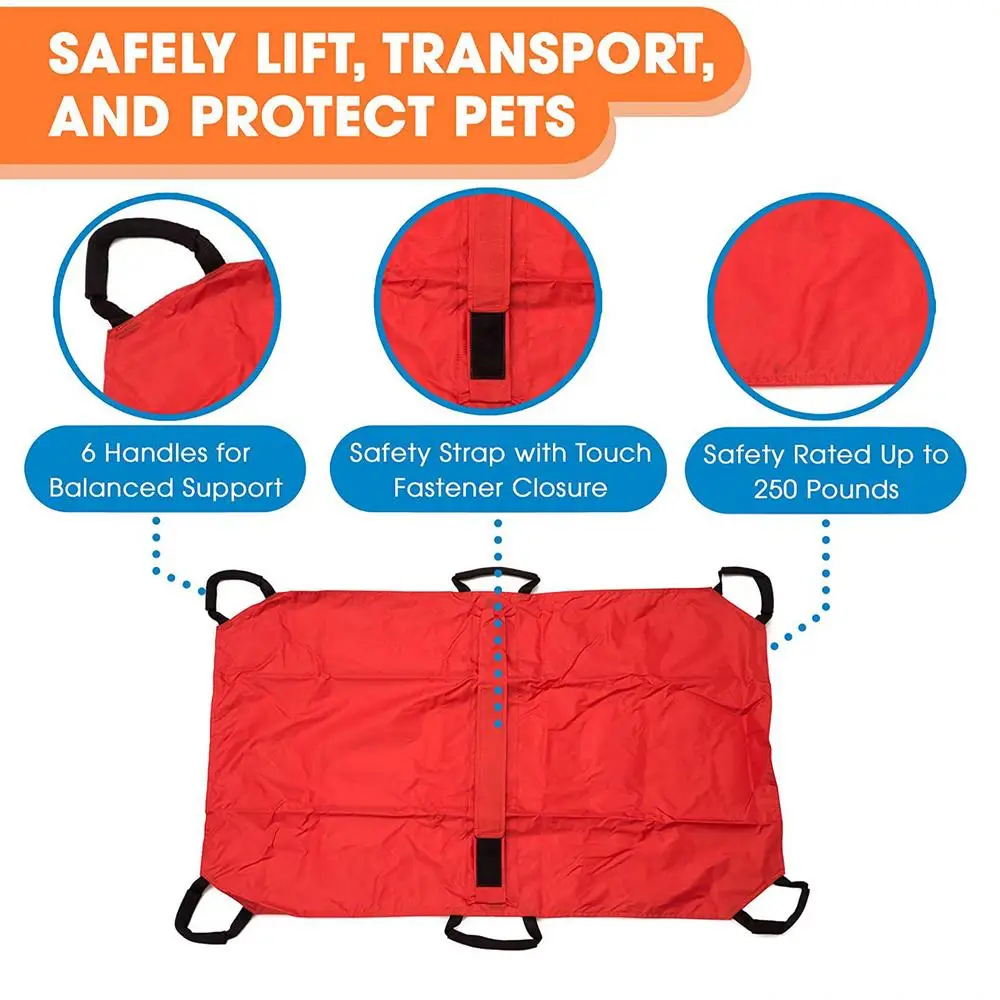 Dog Stretcher Carrier Animal Carrier Stretcher Multifunctional Foldable Design Patient Pet Transfer Rescue Tool With Safety