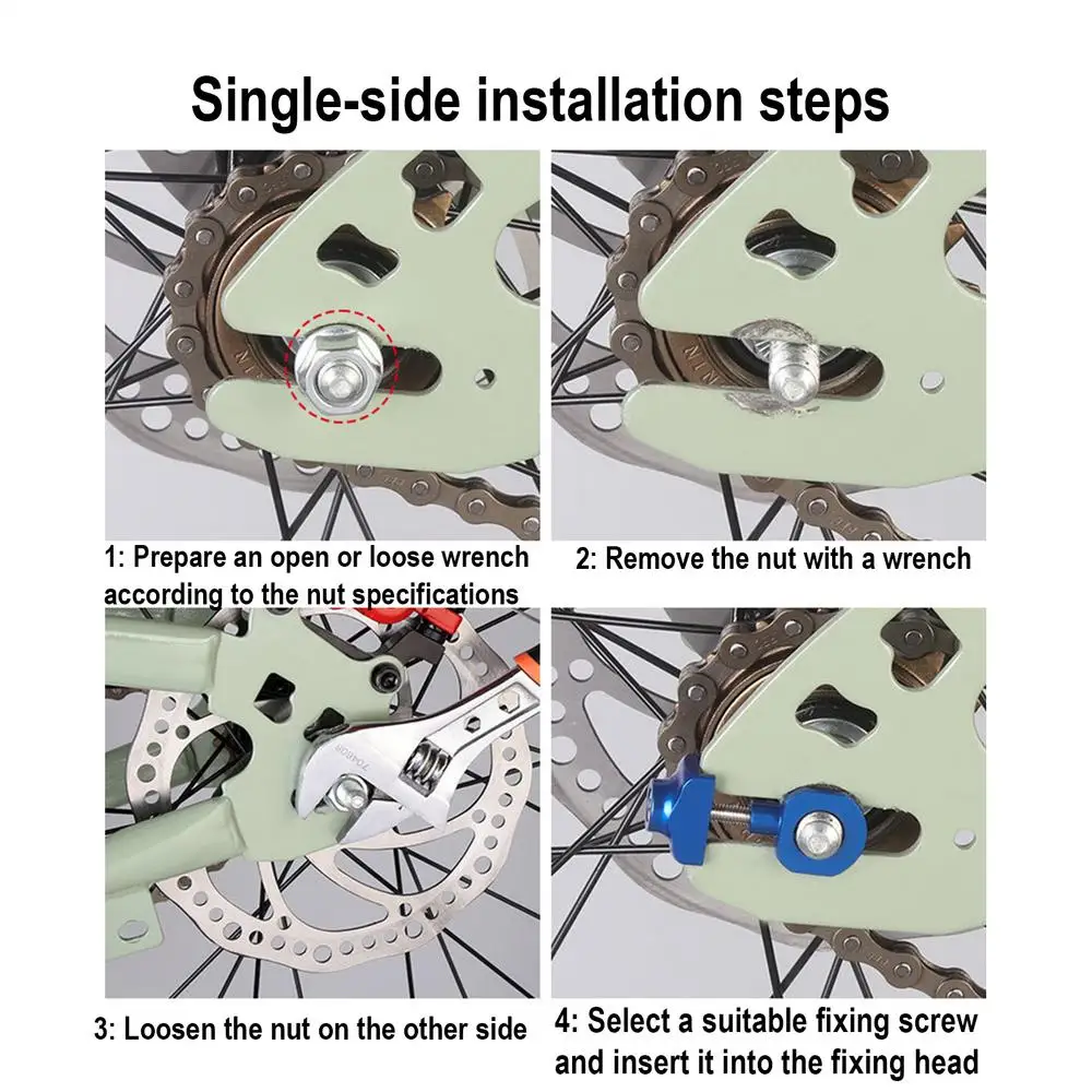 Chain Tensioner For Bike Portable Biking Chain Tensioner Portable Cycling Fastening Device For Women Men Improve Biking Safety