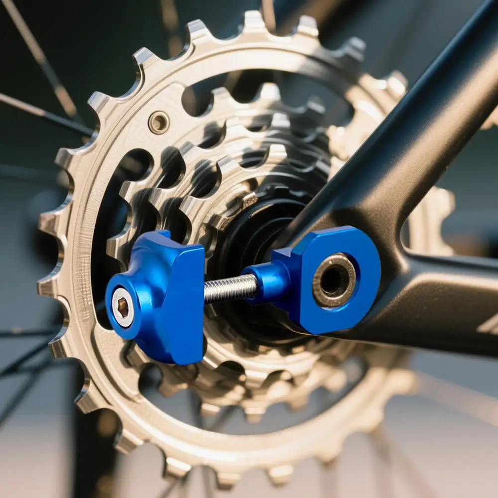 Chain Tensioner For Bike Portable Biking Chain Tensioner Portable Cycling Fastening Device For Women Men Improve Biking Safety