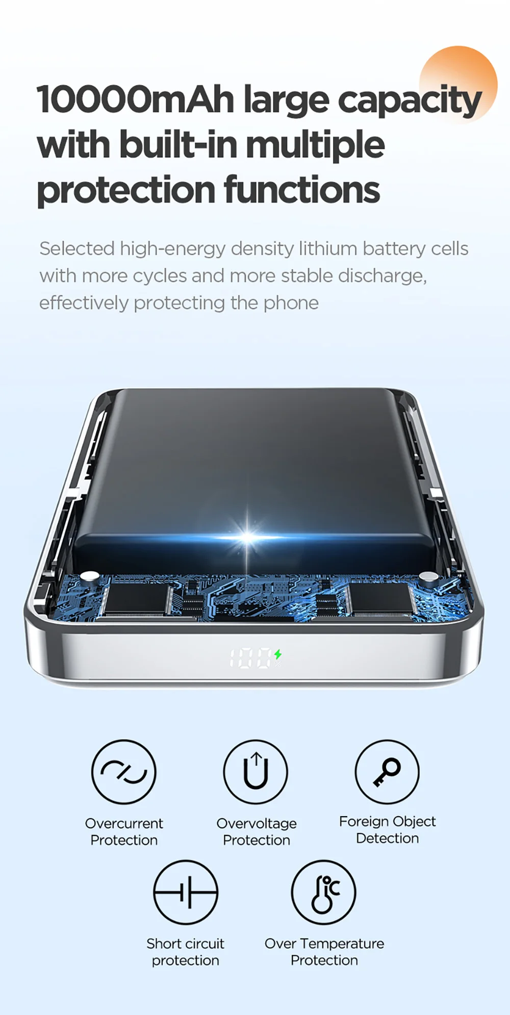 PISEN Magnetic Wireless Power Bank with Built in Stand MagSafe Compatible 30W USB C Fast Charging for iPhone Samsung Huawei