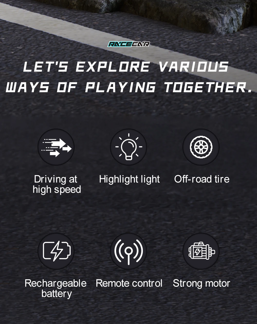 2.4G RC Off-Road Vehicle Climbling Cars with LED Lights Children's Toy High Speed Remote Control Racing Drift Car Boy Truck Toys
