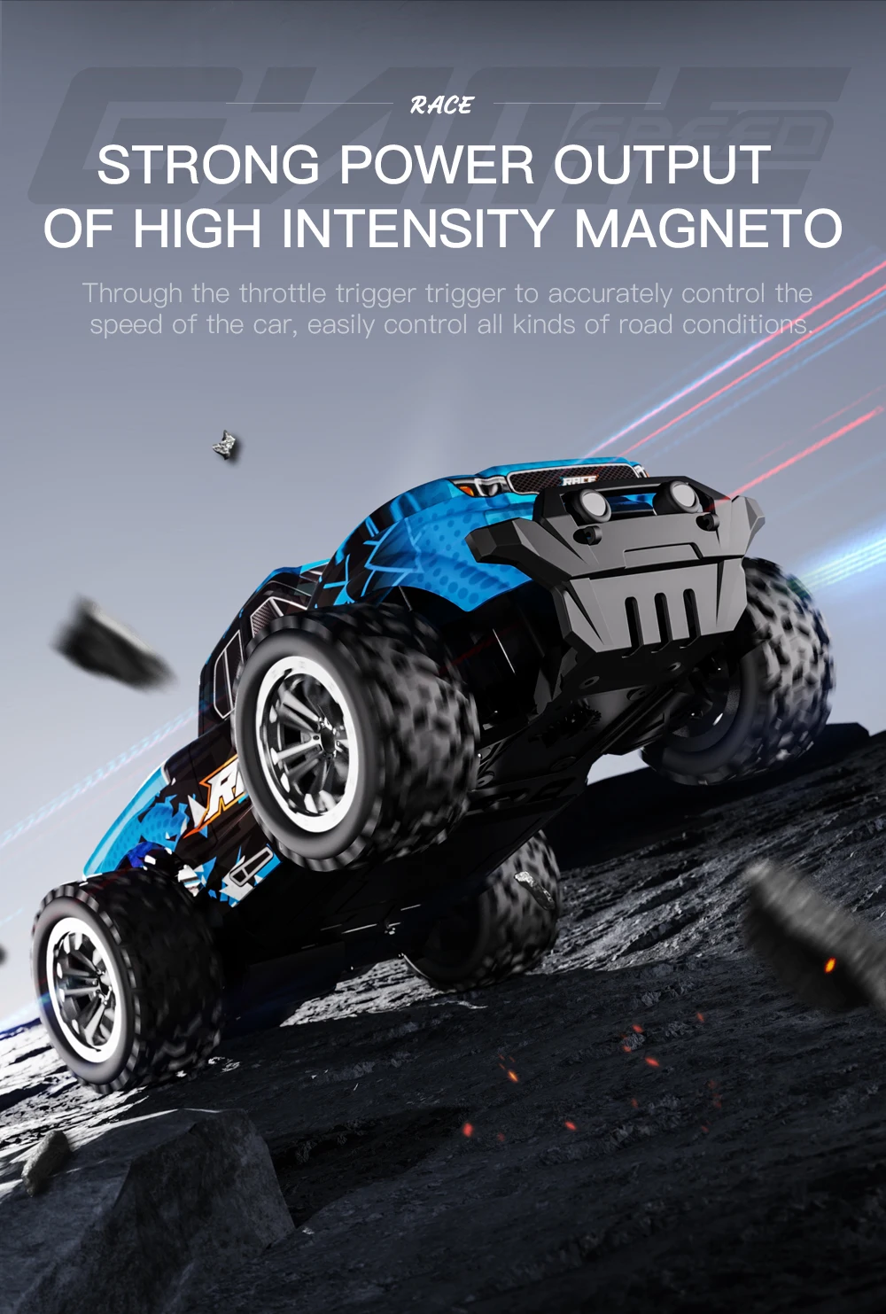 2.4G RC Off-Road Vehicle Climbling Cars with LED Lights Children's Toy High Speed Remote Control Racing Drift Car Boy Truck Toys