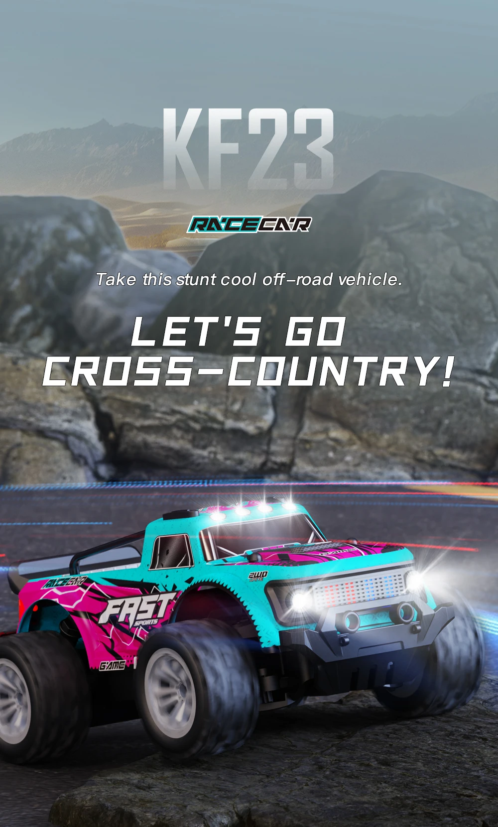2.4G RC Off-Road Vehicle Climbling Cars with LED Lights Children's Toy High Speed Remote Control Racing Drift Car Boy Truck Toys