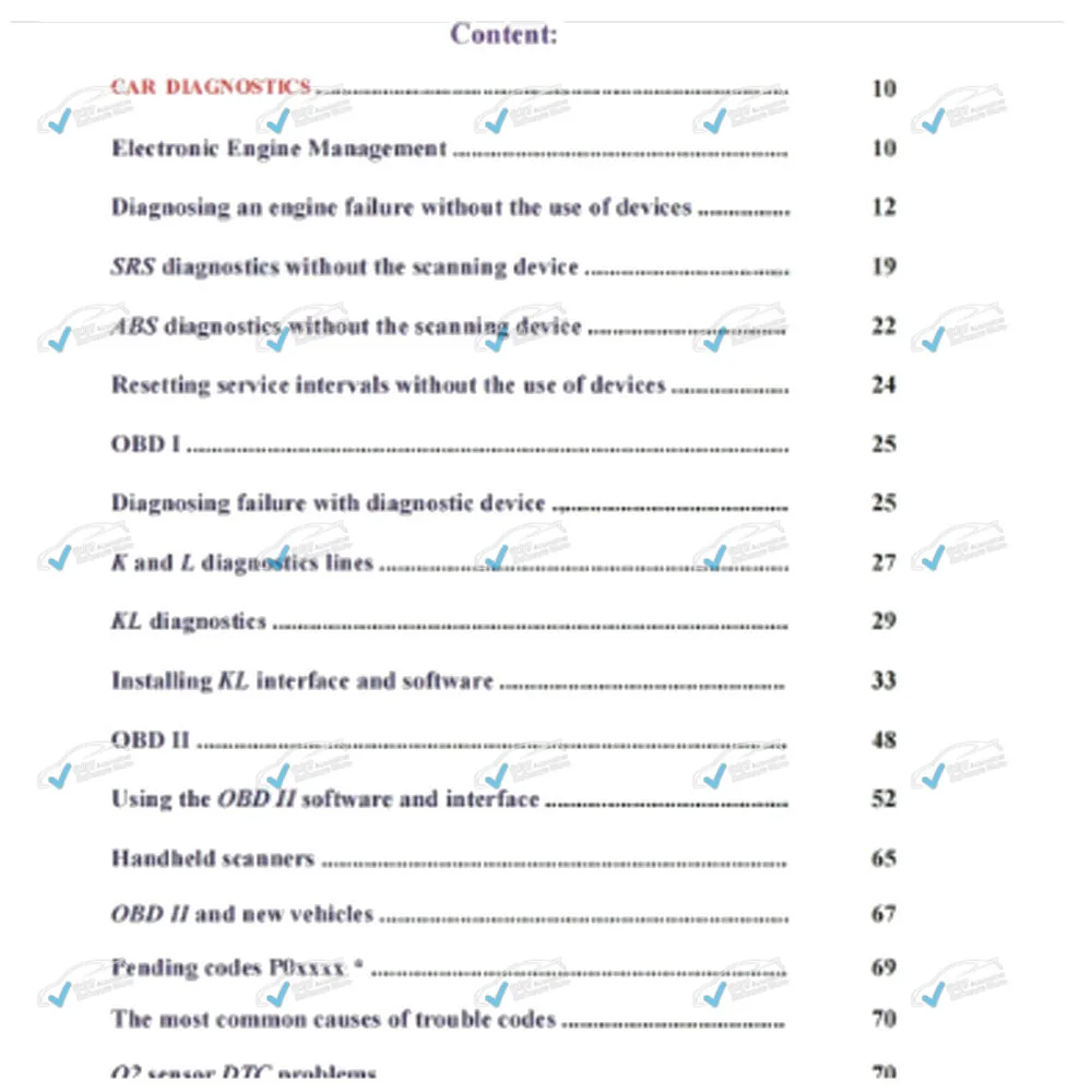 2025 NEW OBD Car Diagnostics PDF Guide - Step by Step Automotive Troubleshooting Manual for Beginners And Professionals