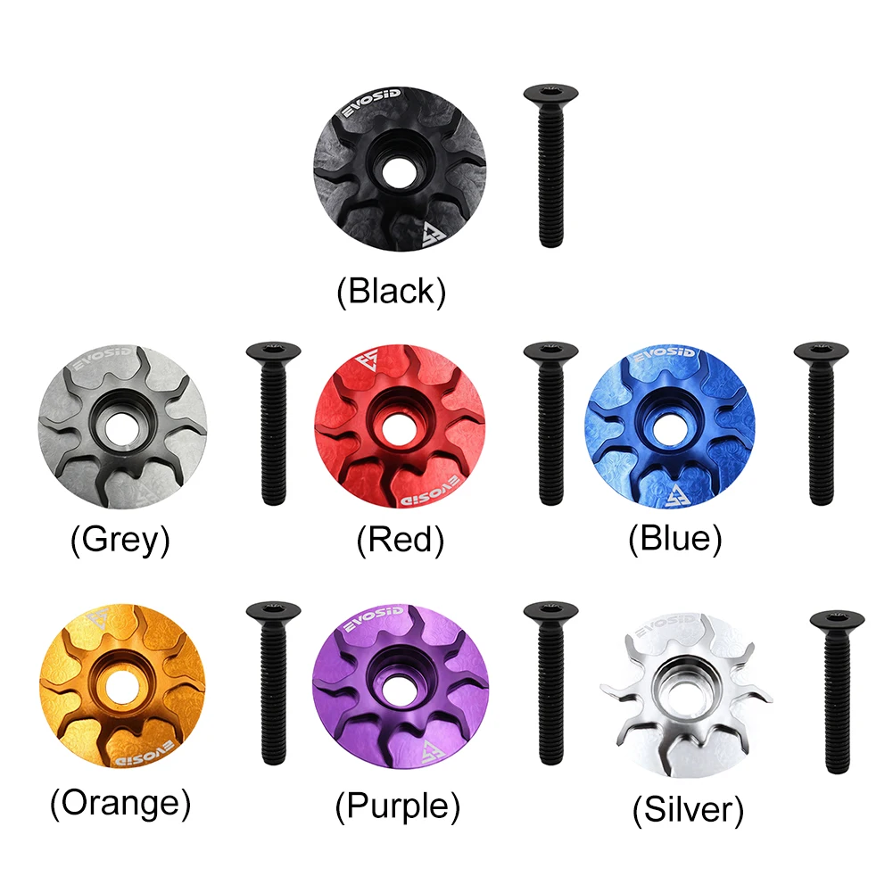 MTB Road Bike Stem Headset Top Cap Cover Aluminium Alloy Bike Headset Cover for Fork Head Tube Cycling Accessories