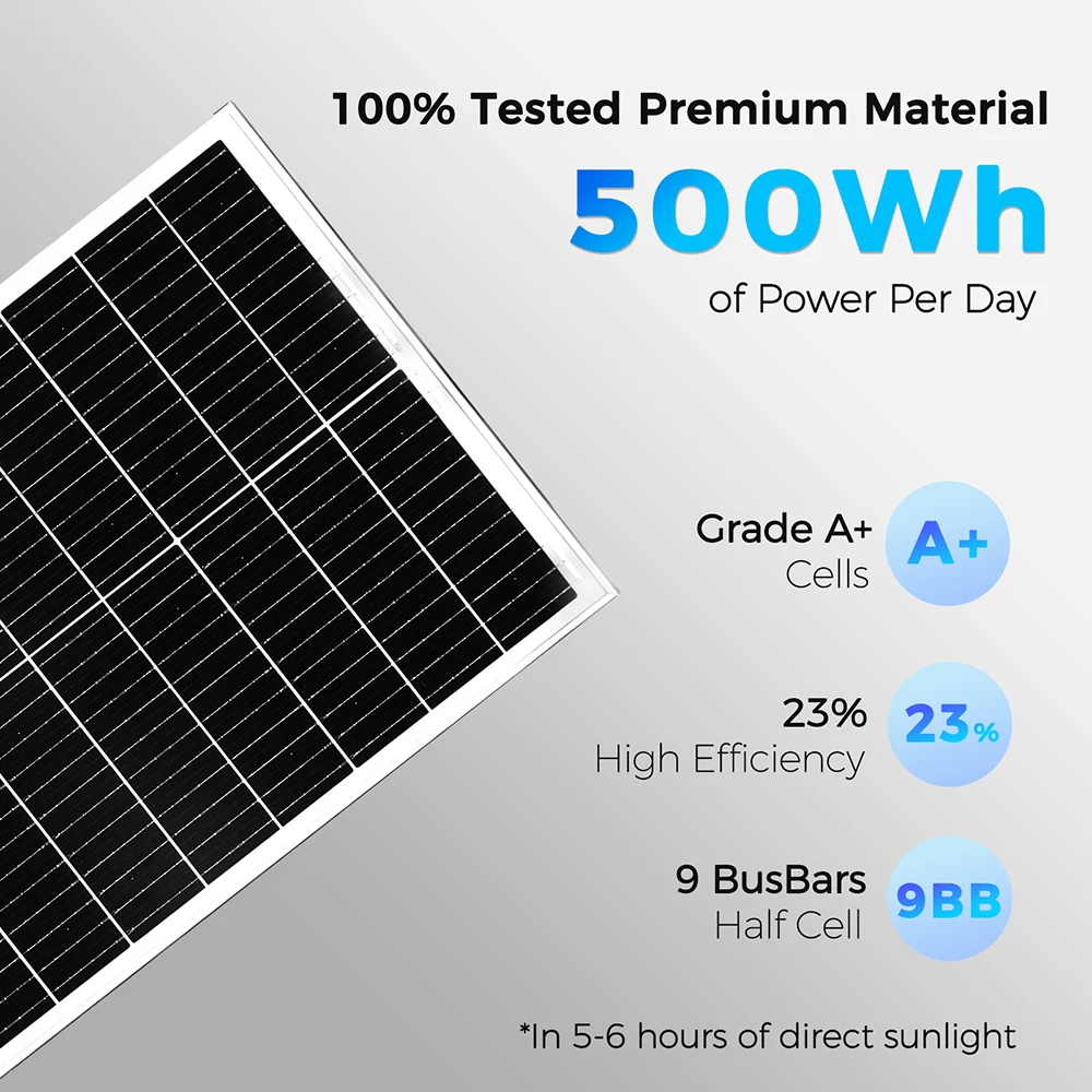 XINPUGUANG Rigid Solar Panel 18V 100W or 16.5V 100 W Glass Solar panel Battery charger for House RV car boat outdoor generation