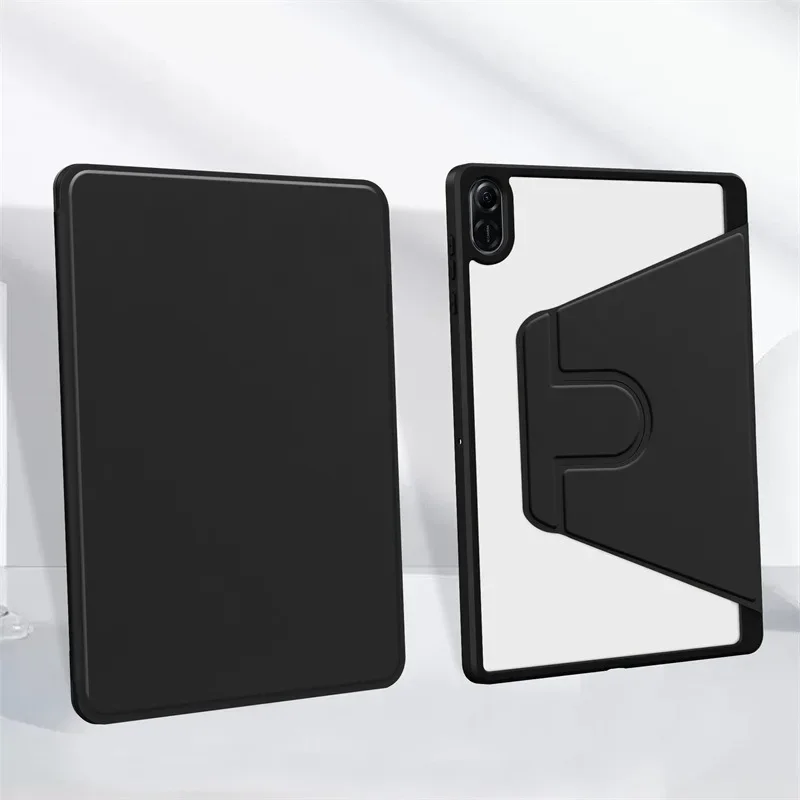 For Huawei Honor Pad X8a Case 11inch with Pencil Holder 360 Rotating Acrylic Stand Back Cover For Honor Pad X9 2024 Case NDL-W09