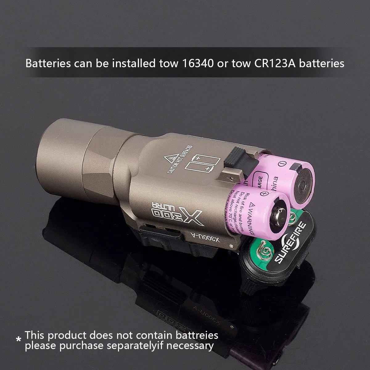 US Hot Tactical X300 Ultra Surefire X300U Light Airsoft LED Scout Flashlight G17 G19 Spotlight Picatinny Rail Lights