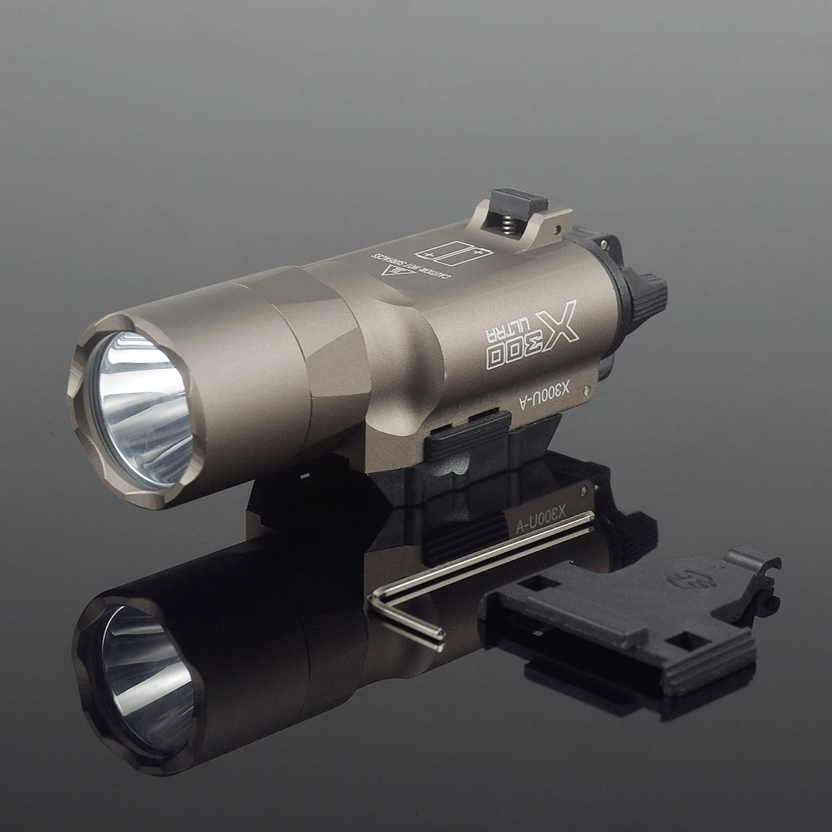 US Hot Tactical X300 Ultra Surefire X300U Light Airsoft LED Scout Flashlight G17 G19 Spotlight Picatinny Rail Lights