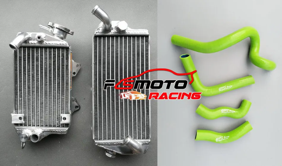 Aluminum Radiator + Silicone Hose For Kawasaki KLX650 KLX 650 1993-1996 1994 1995 93 94 95 96