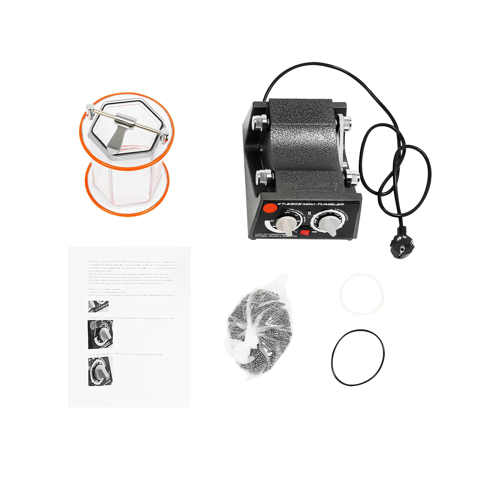 5 Gears Electric Polisher, 60W Polishing Machine, Jewelry Rotary Polishing Machine 3KG EU/US/UK