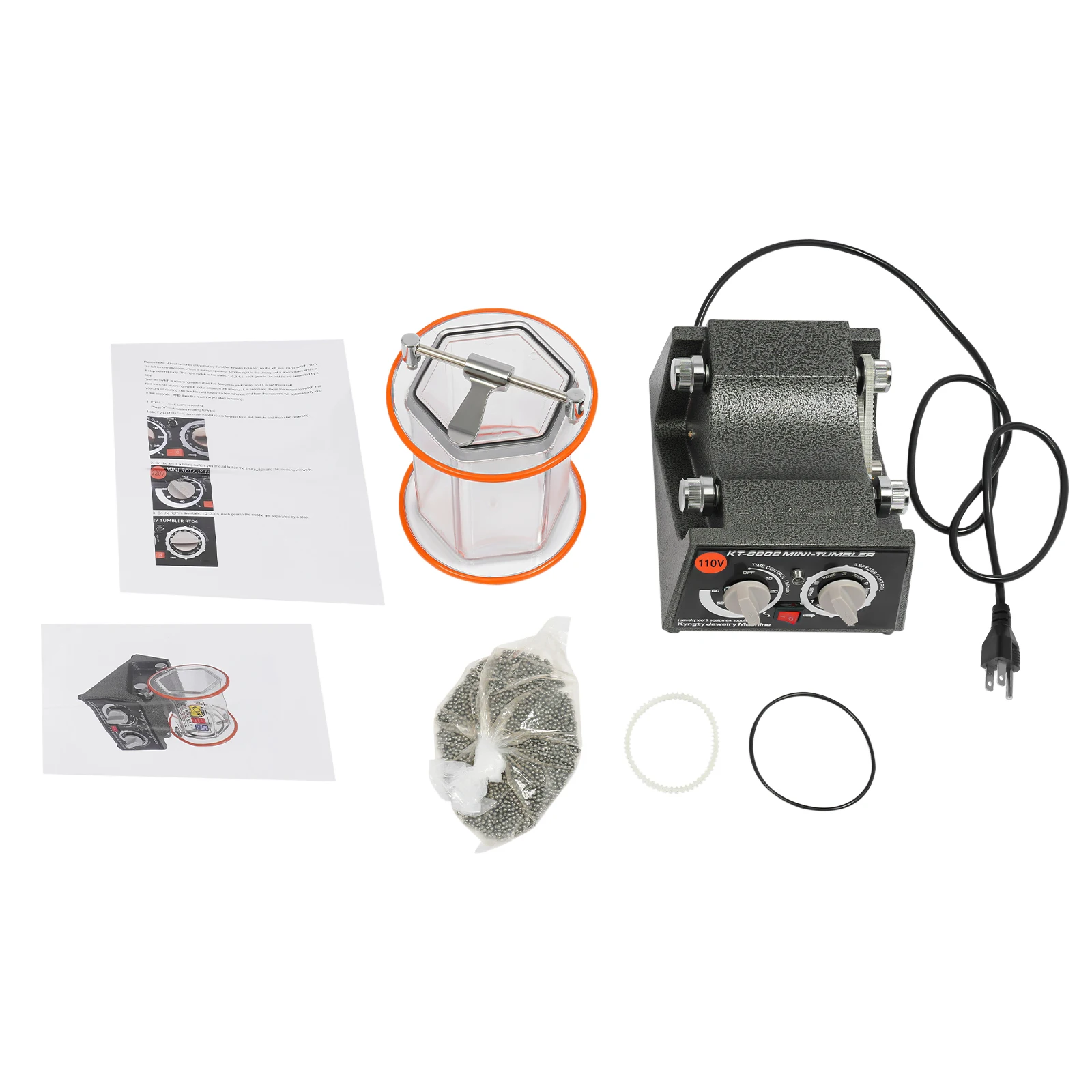 5 Gears Electric Polisher, 60W Polishing Machine, Jewelry Rotary Polishing Machine 3KG EU/US/UK