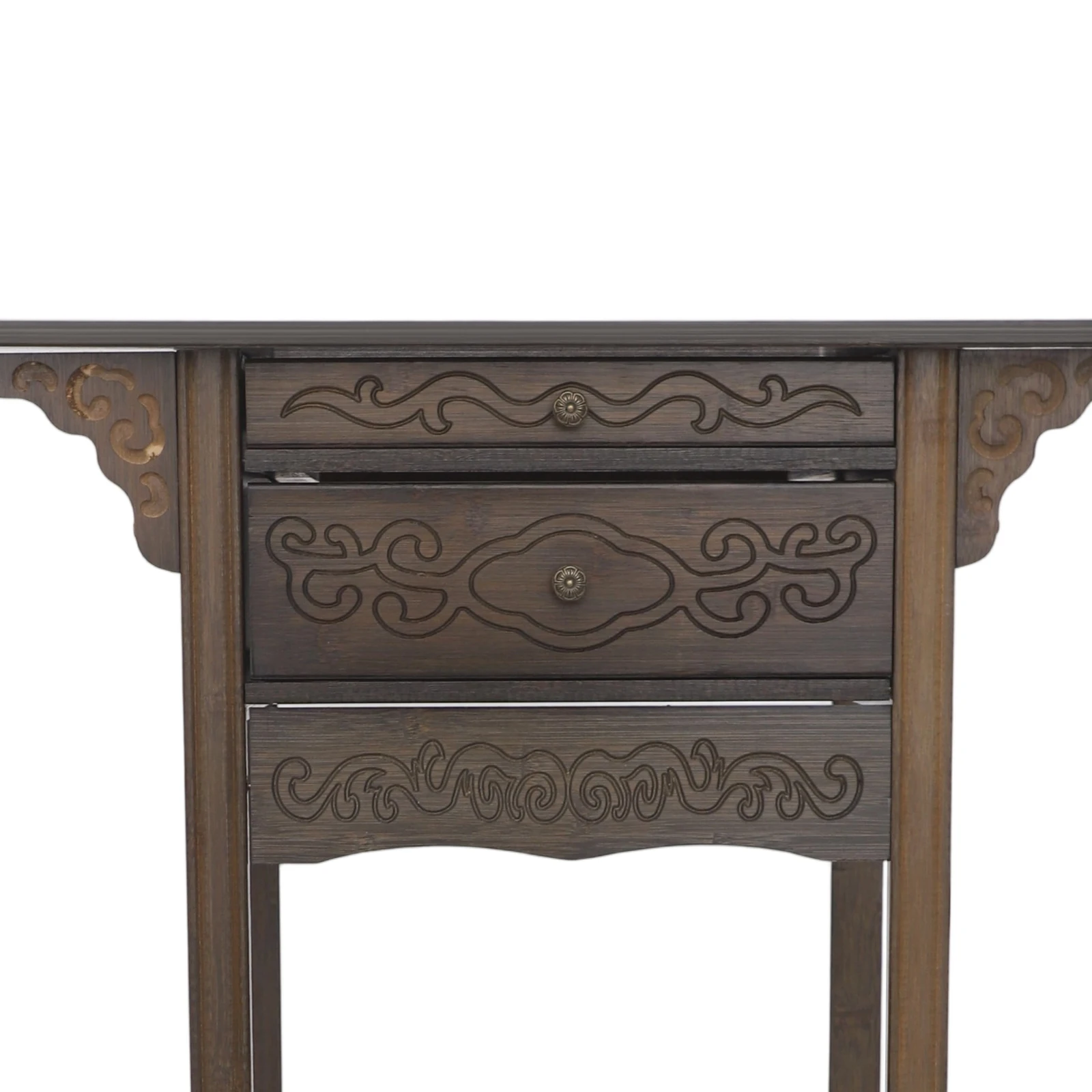 Retro Appearance Altar Table with Drawers Storage Meditation Table Strong Load Bearing Capacity