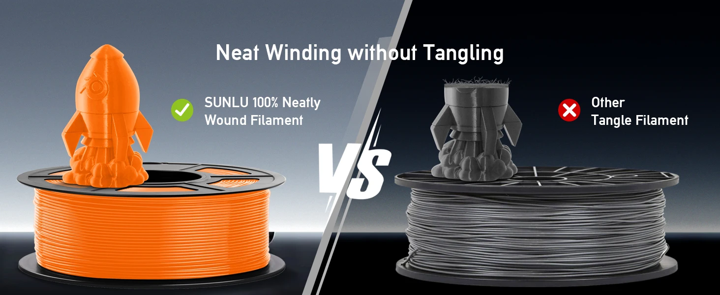 SUNLU 5KG PETG Clear Filament 1.75 ±0.02mm 1kg Spool (2.2lbs) High Toughness Neatly Wound Filament Fit Most FDM Printer