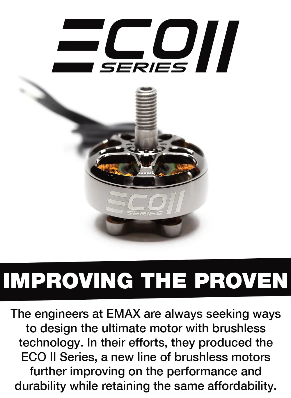 Emax Official 4PCS ECO II Series 2306 1900KV 2400KV Brushless Motor for RC Drone FPV Racing