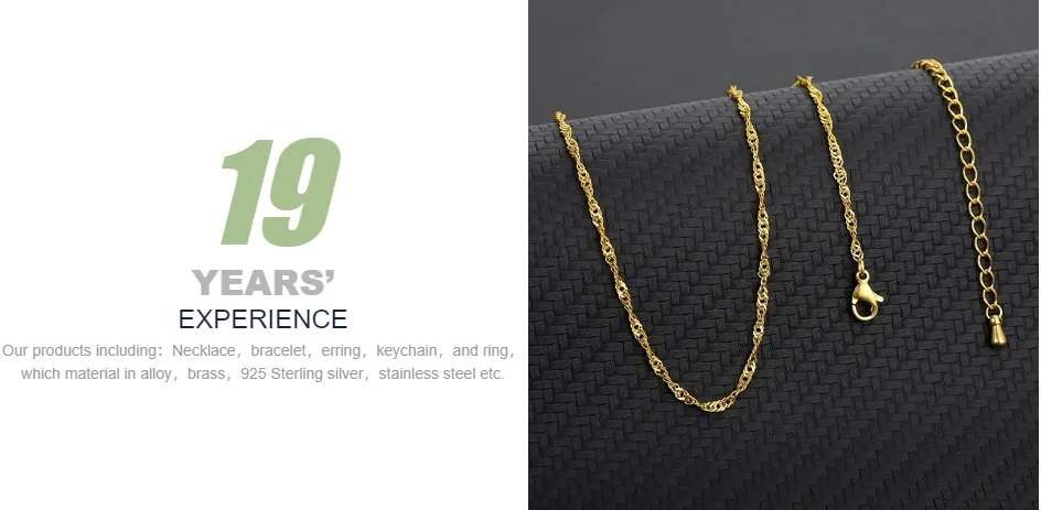 Fashion Gold Chain Necklace for Women Herringbone Rope Foxtail Figaro Curb Link Chain Choker Jewelry Accessories Wholesale