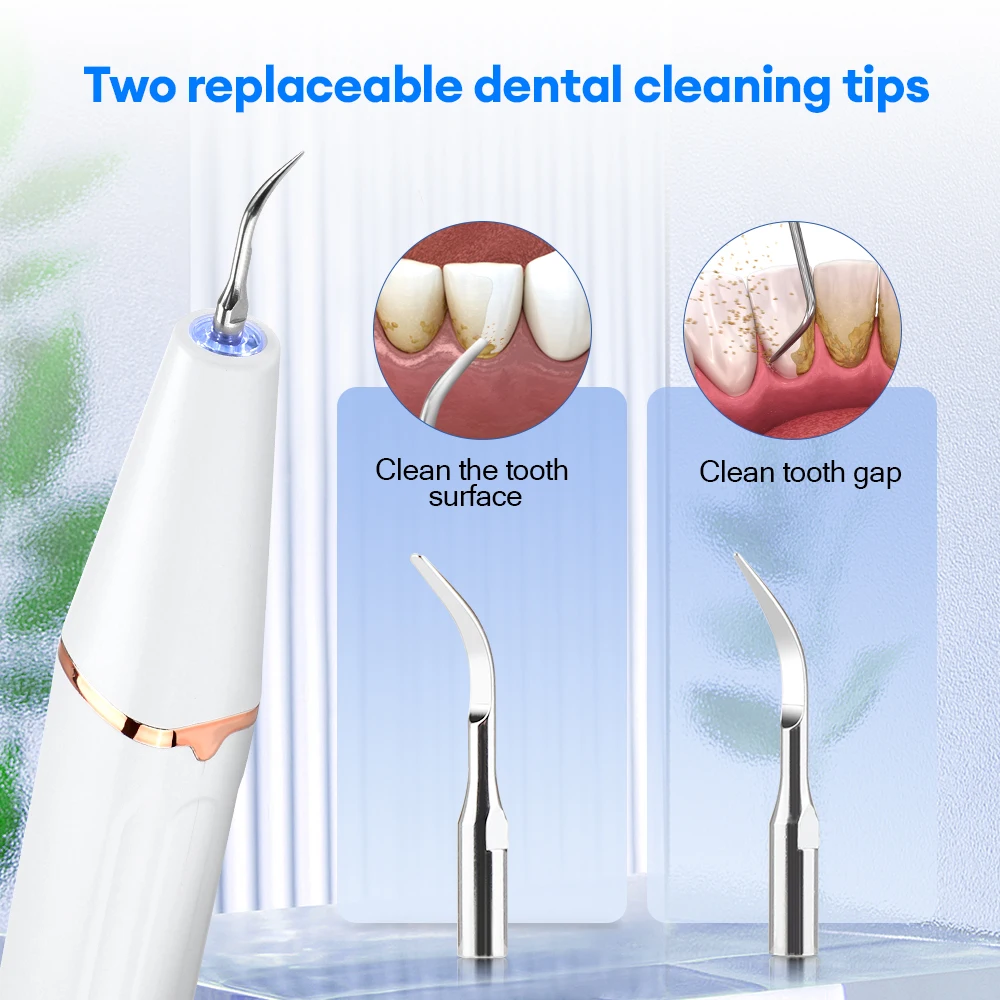 Portable Oral Irrigator Ultrasonic Calculus Remover Electric Teeth Whitening Dental Scaler Plaque Stains Tartar Home Oral Care