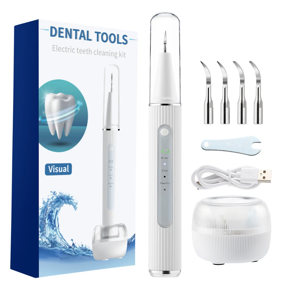Portable Oral Irrigator Ultrasonic Calculus Remover Electric Teeth Whitening Dental Scaler Plaque Stains Tartar Home Oral Care