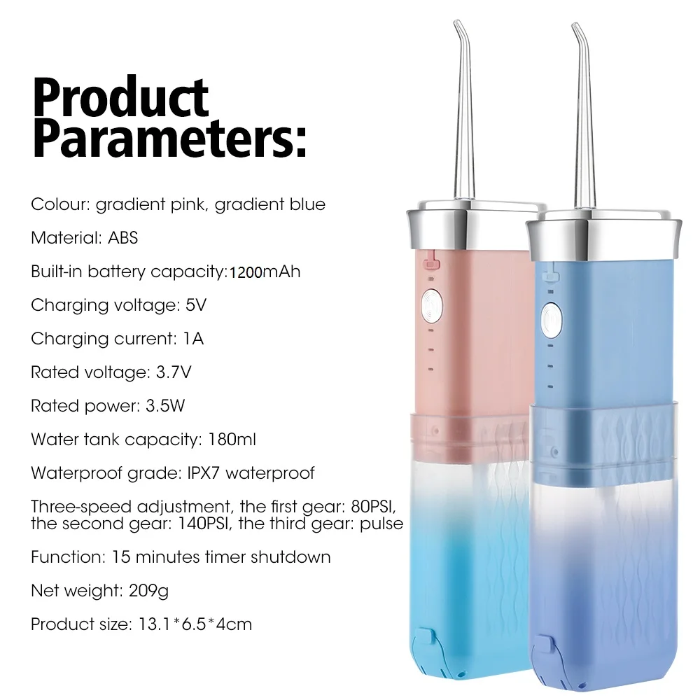 Portable Oral Irrigator Ultrasonic Calculus Remover Electric Teeth Whitening Dental Scaler Plaque Stains Tartar Home Oral Care