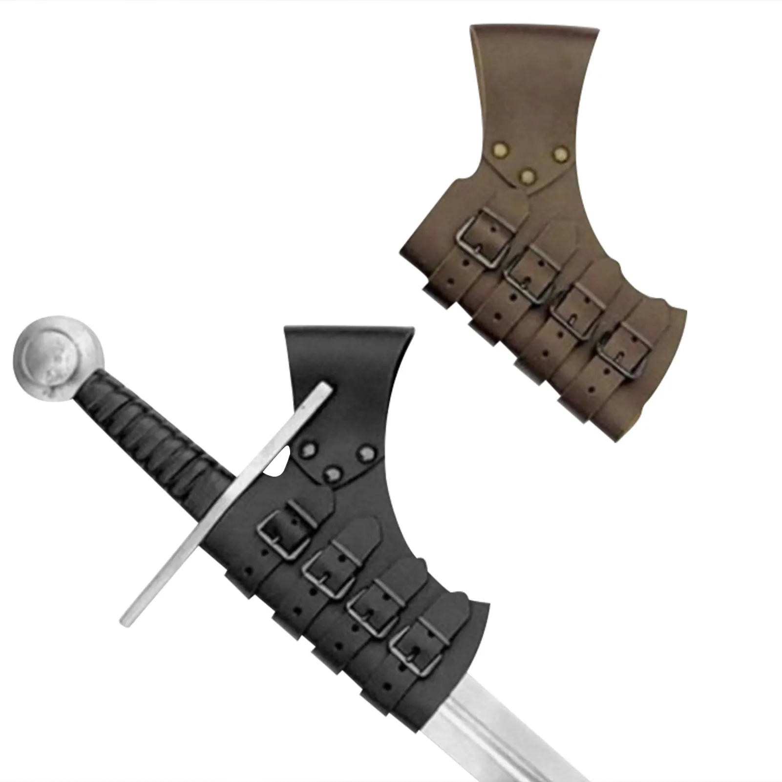 Medieval Leather Sword Belt Sword Holder Leather Sheath Scabbard Frog Steampunk Accessory For Larp Cosplay Costume Men