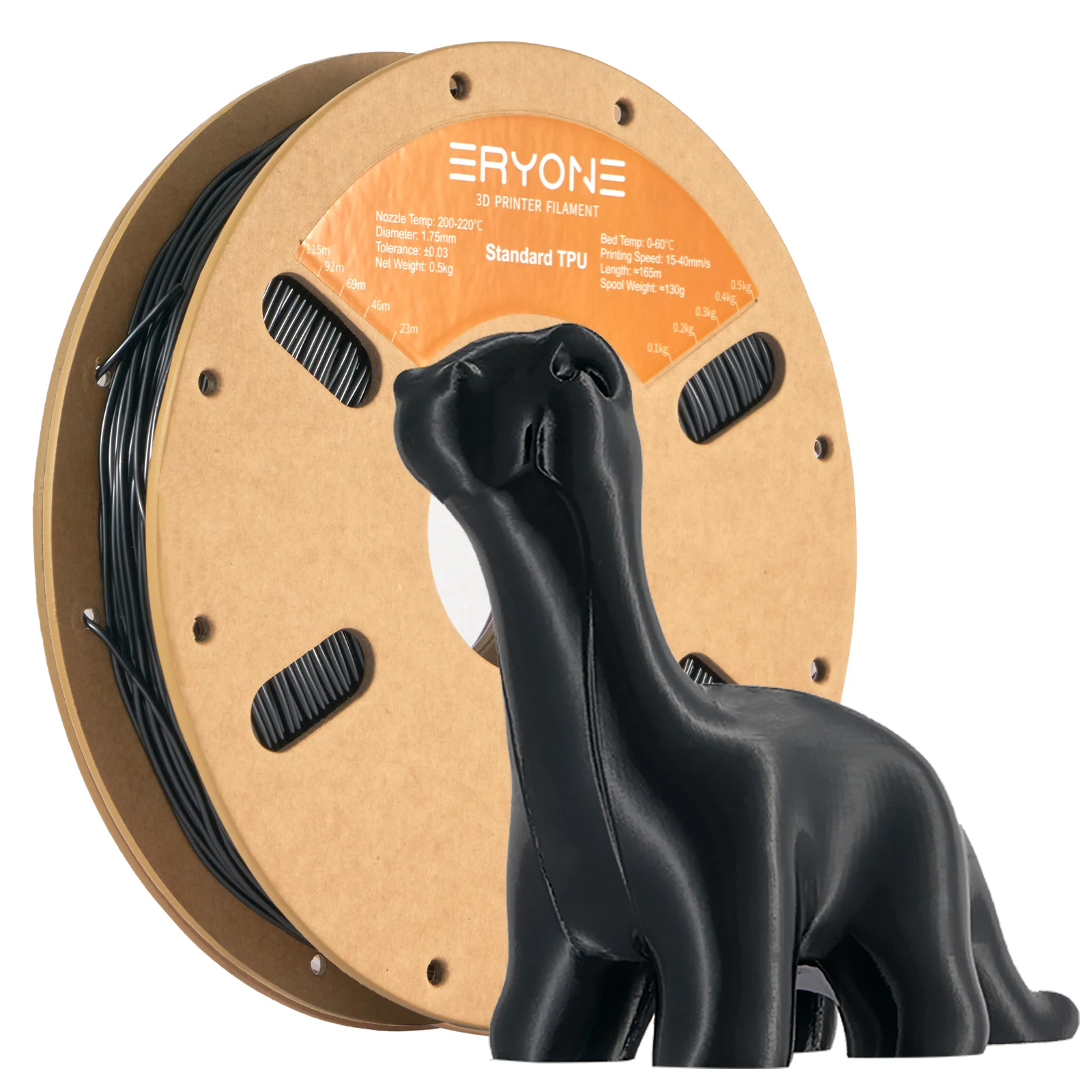 Eryone TPU Filament 1.75mm 1 Spool 0.5kg New Arrival TPU Filament for 3D Printer 3 Roll/5 Roll/11 Roll