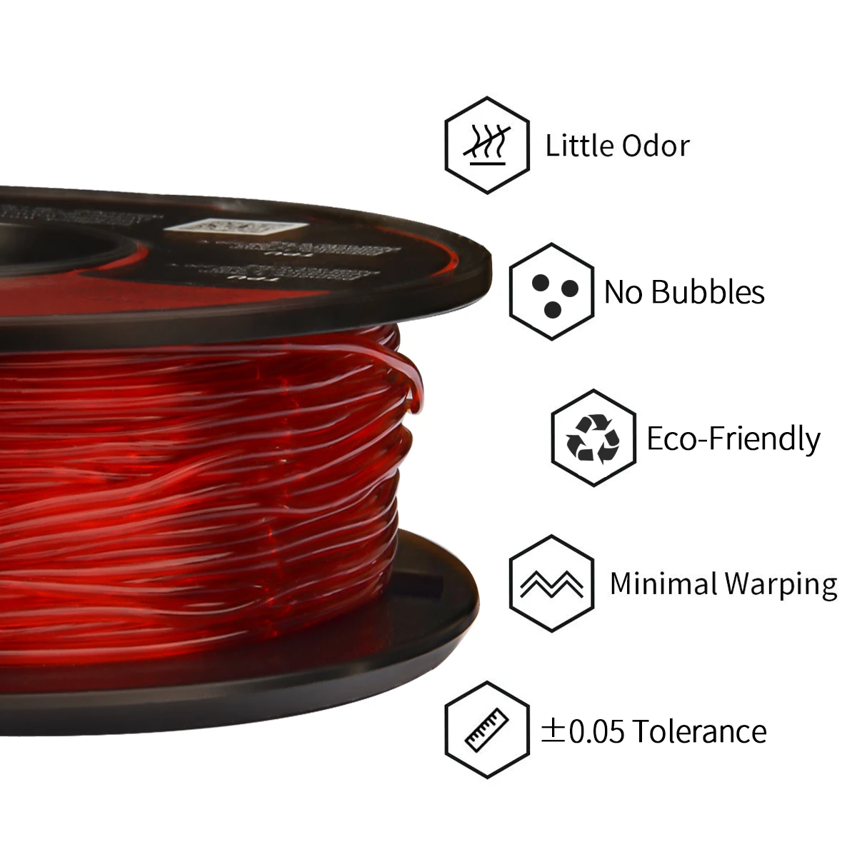 Eryone TPU Filament 1.75mm 1 Spool 0.5kg New Arrival TPU Filament for 3D Printer 3 Roll/5 Roll/11 Roll