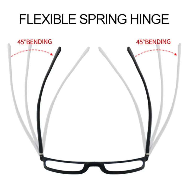 Prescription Glasses Men Blue Anti Light Glasses TR90 Black Computer Eyeglasses Frames For Men Myopia Fake Glasses Frame oculos
