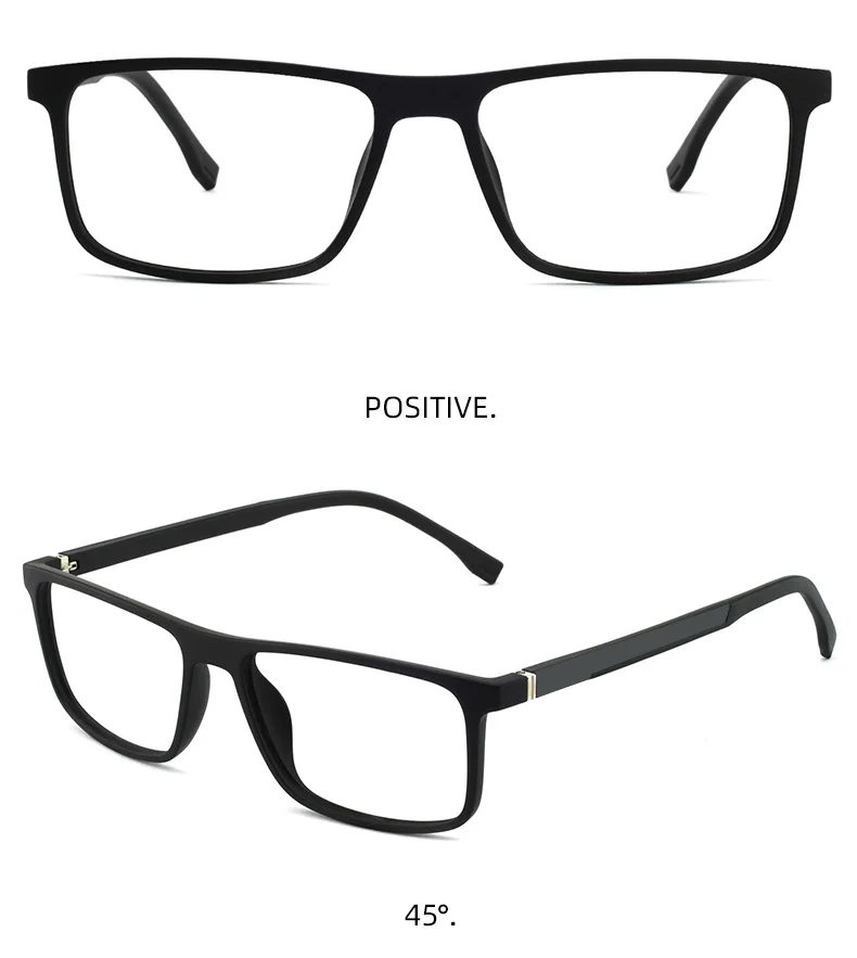 Prescription Glasses Men Blue Anti Light Glasses TR90 Black Computer Eyeglasses Frames For Men Myopia Fake Glasses Frame oculos