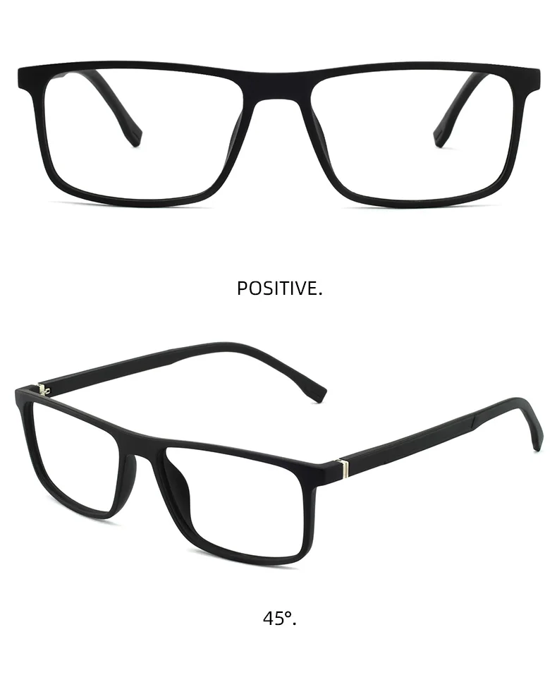 Prescription Glasses Men Blue Anti Light Glasses TR90 Black Computer Eyeglasses Frames For Men Myopia Fake Glasses Frame oculos