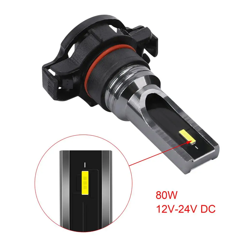 2PCS Super Bright Led Bulbs For Car Headlights 80W 6000K 2000LM Bulb For Automobiles Auto Fog Lamp 50000 Hours Standby