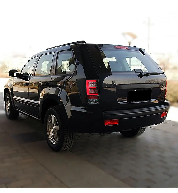 AKD Tail Lamp for Jeep Grand Cherokee LED Tail Light 2005-2010 Grand Cherokee Rear Fog Brake Turn Signal Automotive Accessories