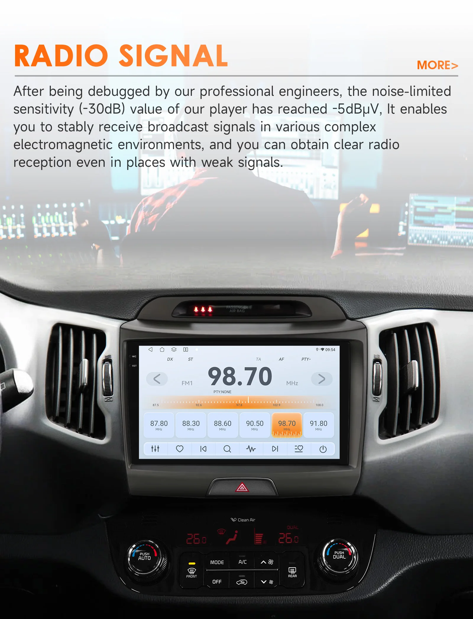 Hizpo Android 14 Car Radio GPS For KIA Sportage 3 2010 2011-2016 Multimedia Video Player 2din Navigation AUTO Stereo Head Unit